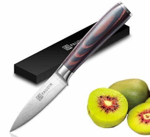 how to cut a honeydew melon: Paring Knife - PAUDIN 3.5 Inch Kitchen Knife