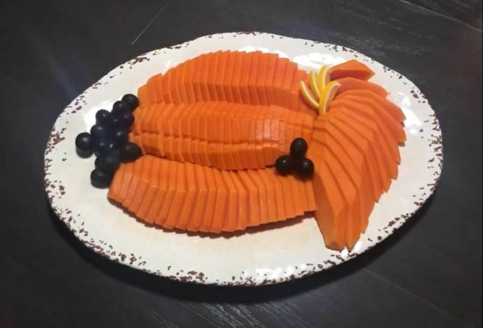 how to cut papaya fruit